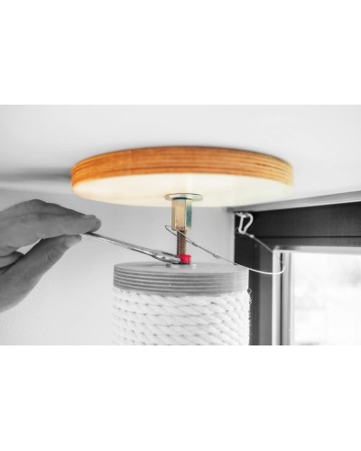 Laetugi kassipuu jaoks, 18 mm vineer või lepp, ülemine pool kunstnahaga, turvatrossiga