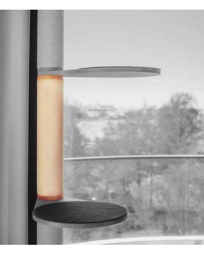 Kassipuu post keermelatiga, 8 mm valge puuvillane köis, M10 keermelatt üleval, sisekeere M10 all, pikkused 582 ja 657 mm