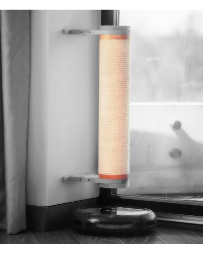 Post ilma keermelatita — 8 mm puuvillane köis, sisekeere M10, pikkused 582 ja 657 mm Kassipuu post ilma keermelatita, 8 mm valge puuvillane köis, sisekeere M10, pikkused 582 ja 657 mm