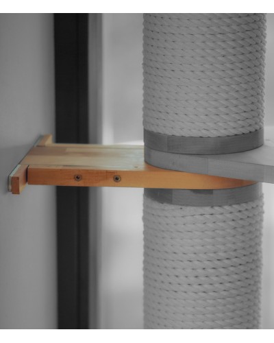 Seinakinnitus kassipuu jaoks, 18 mm vineer või lepp, metallnurkadega